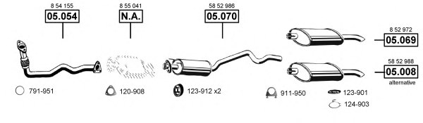 ASMET OP050665 Exhaust System